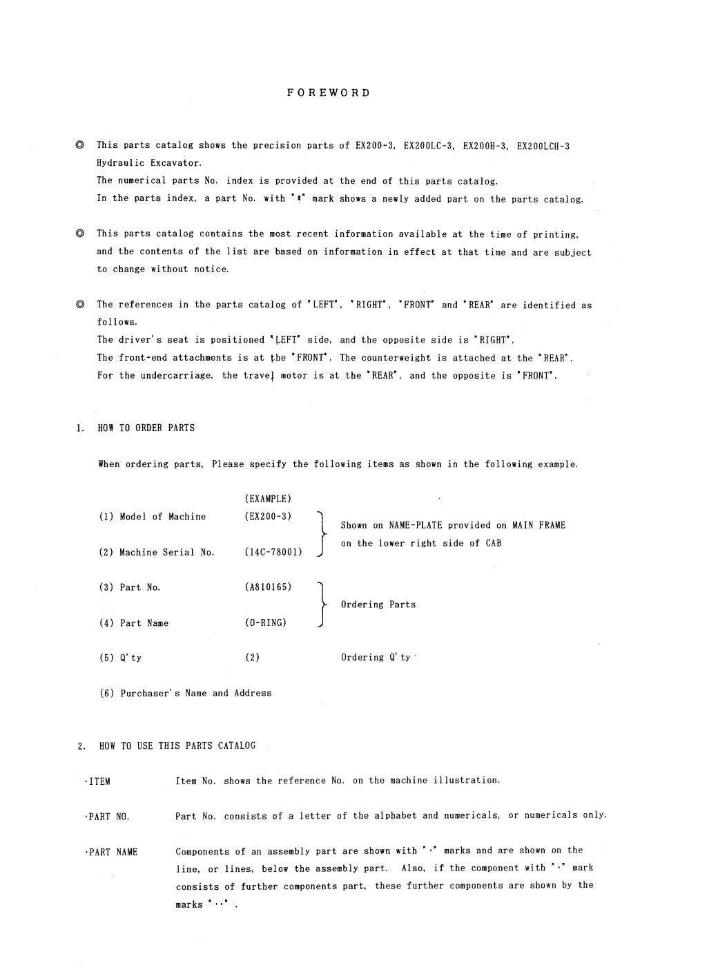 EX200-3 - Parts catalog 6